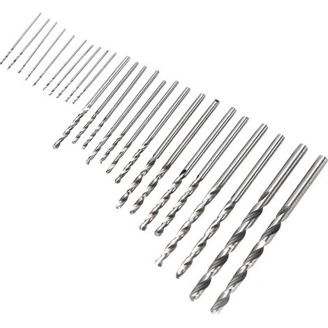 25 Forets HSS Micro Hélicoïdaux pour Bijouterie, Montres et PCB - Diamètre 0.5 à 3mm - Tige Droite (1/5)