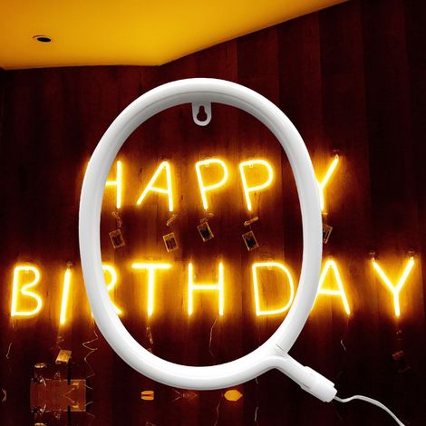 Lettres lumineuses décoratives à LED néon pour mariages, fêtes et usage domestique (Q) (1/5)