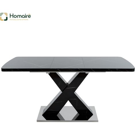 Esstisch, schwarz, in Schwarz 160 x 80 x 76,5 cm HOMAIRE (1/5)