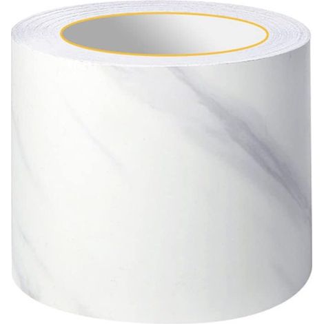 Frises Autocollantes DéCoratives Bordure De Papier Peint Frise Murale Adhesive Pour Cuisine, Salle De Bains,Chambre DéCoration Murale Glacier Blanc 10cm X 500cm
