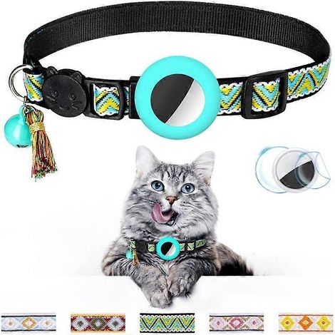 Collier réfléchissant de sécurité pour chats avec traceur GPS intégré (1/5)