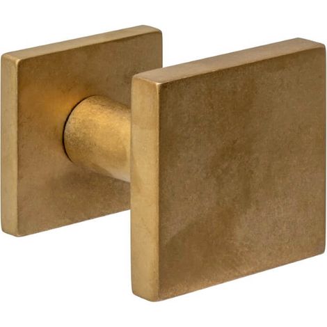 Poignée de porte avant Castor Carré en laiton culbuté - 0011.393049
