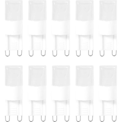 Lot de 10 ampoules LED G9 1W haute puissance, lumière blanc chaud 3500 K (1/4)