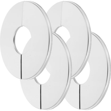 4 Pièces Cache Tuyau Décoratif Rond en Acier (1/5)