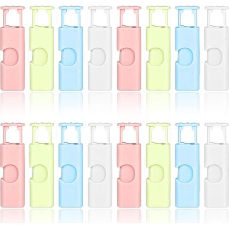 Lot de 16 pinces à pain, fermetures à ressort réutilisables, pour sacs de pain, sandwichs et autres aliments. (1/5)