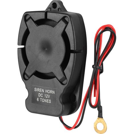Système d'alarme antivol pour véhicule DC12V avec haut-parleur et avertisseur sonore à 6 niveaux (110 dB) - Accessoires (1/5)