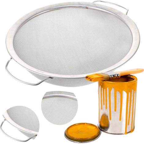 Setaccio in Acciaio Inox per Vernice – Diametro 290mm, Maglia 60  Resistente alla Corrosione, Riutilizzabile  Filtro per Vernici e Liquidi