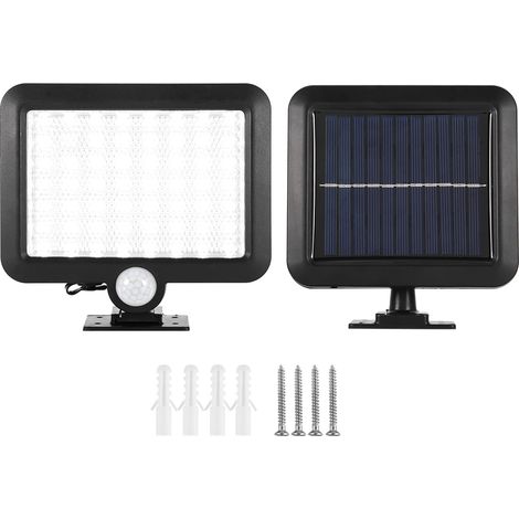 1 Lampe Solaire LED, Capteur Mouvement, Plastique Résistant, IP55 Étanche, pour Jardin Couloir (1/5)