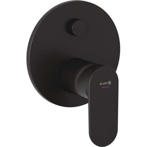 Kludi X1 - Unterputzarmatur, für 2 Verbraucher, schwarz matt 327593975 (1/3)