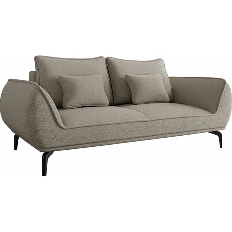 Canapé Lincoln 196, Aragon 20, 208x118x86cm, Tissu, Pieds: Métal (1/4)