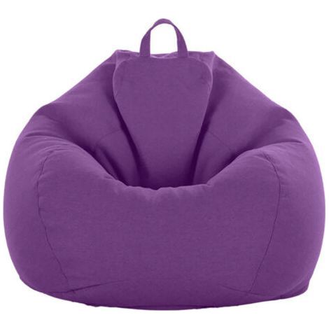 Sac de canapé Lazy Housse de Canapé Inclinable Tissu Housses de Fauteuil Housse de Chaises sans Remplissage Siège Pouf Feuilletée Tatami Salon Meubles (Violet, 90 x 110cm) (1/5)