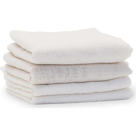 Meilleure vente - Lot de 5 étamines à fromage réutilisables, prédécoupées et non blanchies (50 x 50 cm) (1/3)