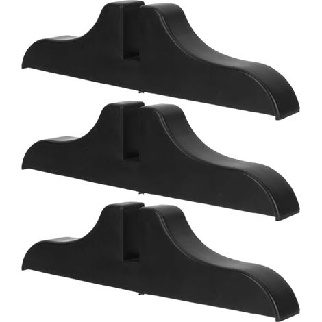 3 pieds de séparation pièce en plastique noir