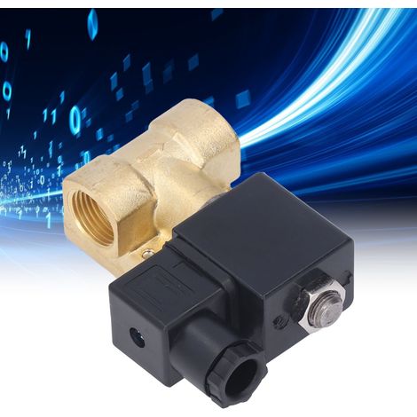 Hochdruck-Magnetventil mit Messingmembran, 2 Positionen, normalerweise geschlossen, G1/4", vorgesteuert, 110 V Wechselstrom (1/5)