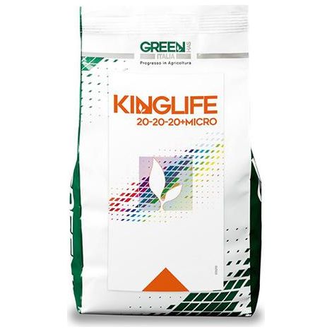 Kinglife 20-20-20, NPK 20-20-20 + microelementi (10 Kg), concime idrosolubile per piante e fiori