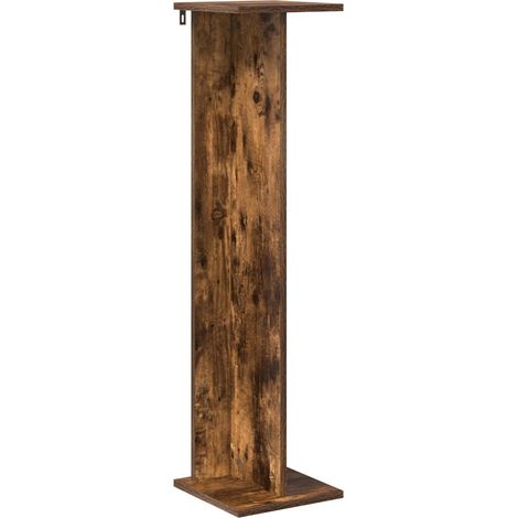 vidaXL Support de Plante Chêne fumé 25 x 25,5 x 100,5 cm