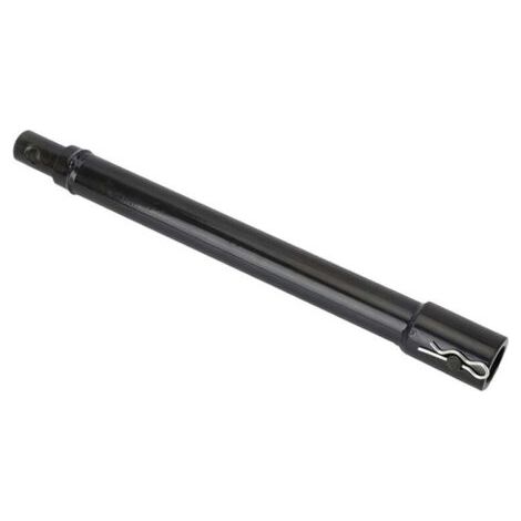 Rallonge pour tarière à essence 30 cm acier noir raccord enfichable avec boulon de sécurité (1/4)