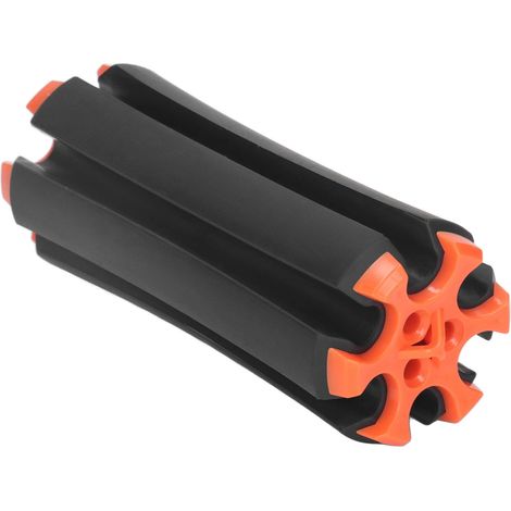 Support portable pour clubs de golf à 6 positions, étagère de rangement en plastique, sports de plein air, noir. (1/5)