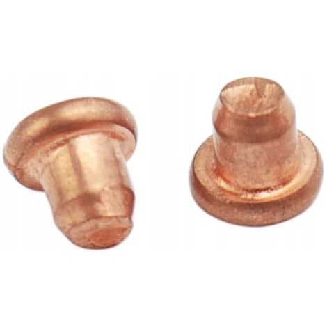 Perni in rame massiccio 3x3,2 mm, 100 pezzi per saldatrice a punti, rivetti lisci (1/5)