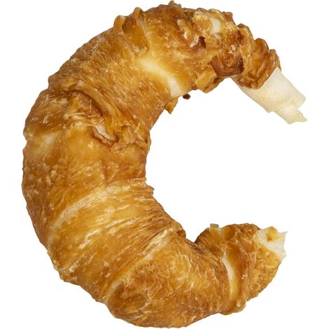 Jouet à mâcher pour chien saveur Croissant, 10 cm, idéal pour l'hygiène dentaire, durable et sûr, parfait pour les chiens de toutes tailles, Modèle Tat, Box de 50 pièces, Forme Croissant