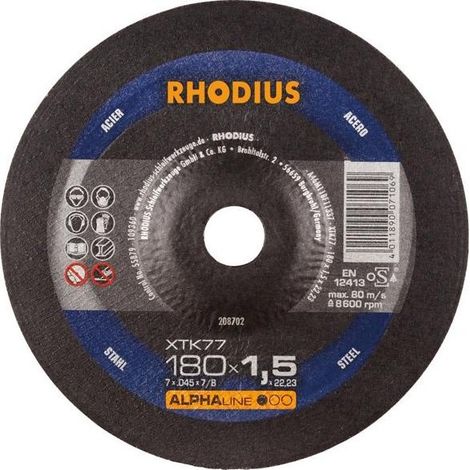 Disk Coppettazione Xtk77 180 X 1,5 Millimetri Angolata Rodio