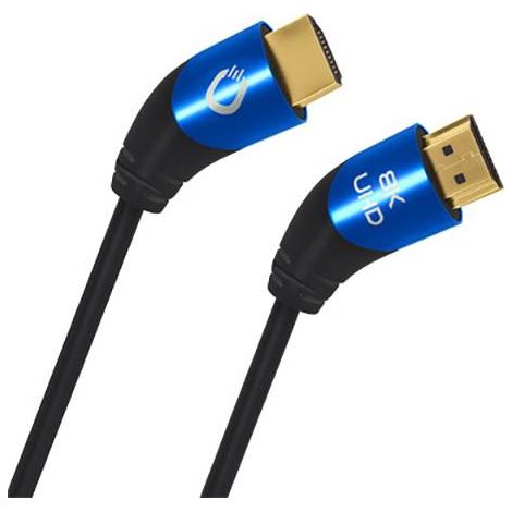 Câble de raccordement Oehlbach HDMI Fiche mâle HDMI-A, Fiche mâle HDMI-A 1.50 m noir D1C42531 8K UHD, blindage triple Câble HDMI D292572 (1/3)