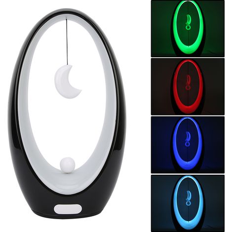 Veilleuse magnétique intelligente et équilibrée, idéale comme lampe de chevet. Rechargeable par USB,  avec motif étoiles et lune (1/5)
