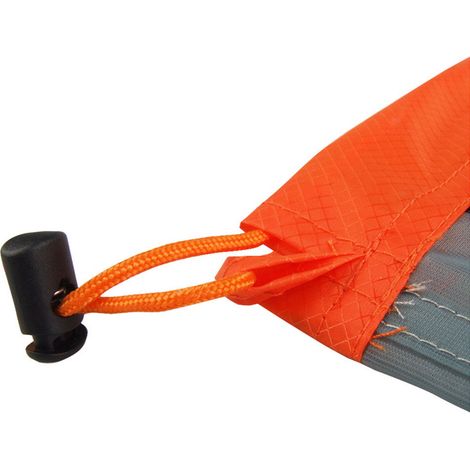 Sac de rangement ultraléger en filet avec cordon de serrage pour voyages, randonnées et camping (Orange M) (1/5)