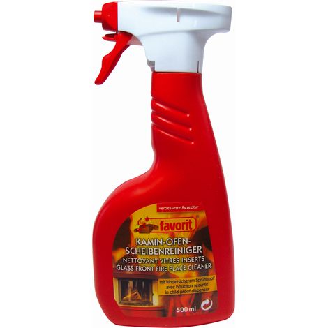Favorit Scheibenreiniger für Kamin- und Ofenscheiben Inhalt 500 ml auslaufsicher