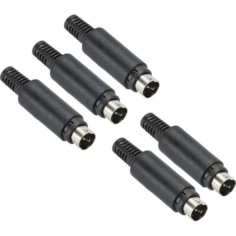 S-Vidéo DIN Mini Mâle Prise 3 Broche Signal Transmission pour TV, Lecteur DVD (1/5)
