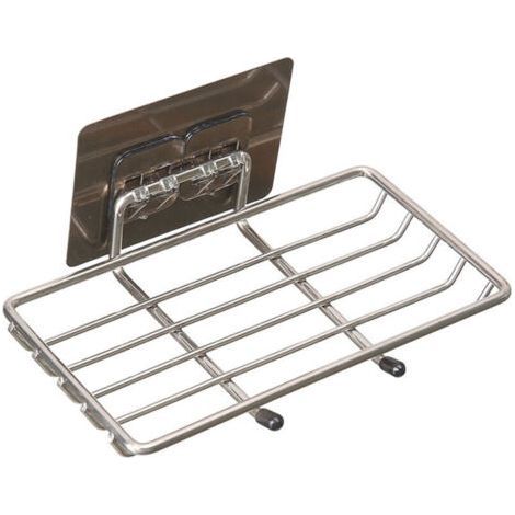 Self-Adhesive Stainless Steel Soap Dish - For Shower and Bathroom - Easy Installation Without Drilling (1/5)