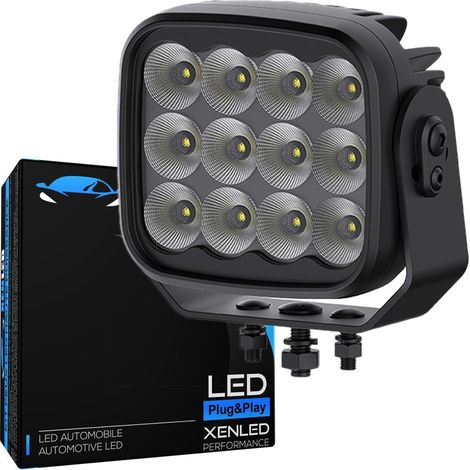 Phare LED Robuste 108W 12000Lms Heavy Duty 5.6" 142mm - XENLED - Éclairage large et puissant Homologué ECE (1/3)