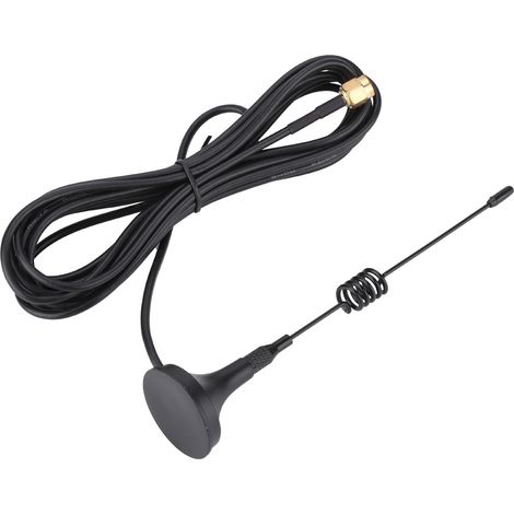 Antenne à ventouse RP 433 MHz, connecteur SMA mâle droit avec base magnétique pour radioamateur
