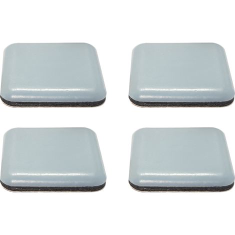 Cyclingcolors – Lot de 4 patins glisseurs autocollants 16 x 16 mm – Téflon (PTFE) pour protection sol – Réduit les frottements meubles