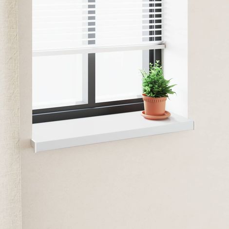 vidaXL Appui de fenêtre Blanc 60 x 35 x 4,5 cm PVC (1/5)