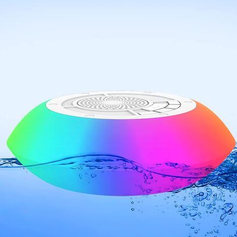 Tragbarer Bluetooth-Lautsprecher (16,2 x 16,2 x 5,4 cm), wasserdicht und kabellos (1/5)