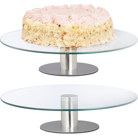 Soportes de vidrio para tartas, juego de 2 (1/5)