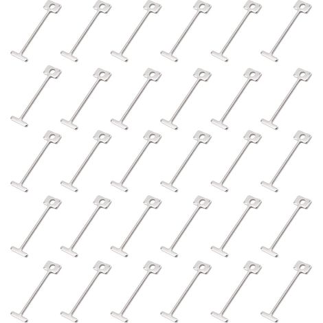 Lot de 200 aiguilles en T de rechange en acier de 1,5 mm pour mur de sol (1/5)