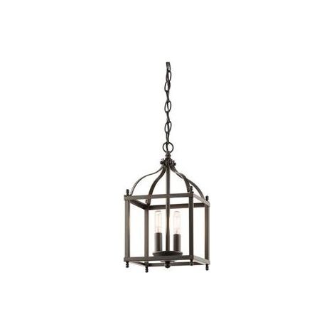 Elstead Larkin - Petite suspension à 2 ampoules au fini bronze vieilli, E14 (1/3)
