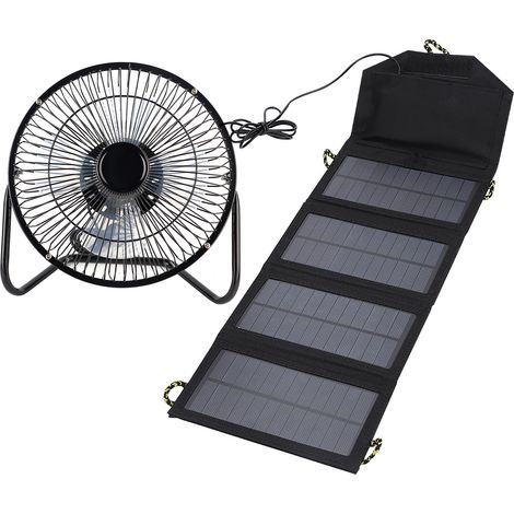 Chargeur solaire pliable 7W 5.5V pour téléphone avec câble, idéal camping et extérieur (1/5)