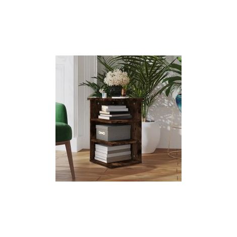 Armoire latérale Chêne fumé 35x35x55 Bois d'ingénierie (1/5)