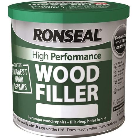 Ronseal High-Performance Dark Wood Filler – 2 Part System, 550g