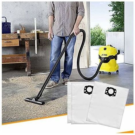 Sacs aspirateur universel pour Karcher WD5, WD4, WD6, MV4, MV5, MV6 (pack 10, ref. 2.863-006.0) (1/2)