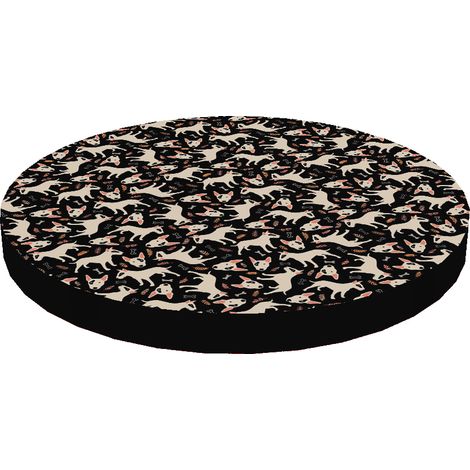 Cama para gatos / Colchón de espuma elástica Ring 55 cm Bullterriers (1/3)