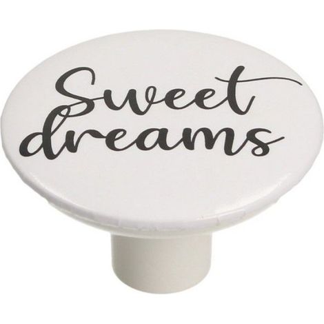 Bouton - Blanc - Diamètre 25 mm - Pour Meubles et Décoration Intérieure - Lot de 10
