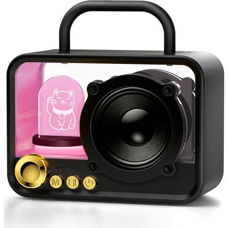 Altoparlante Bluetooth portatile con illuminazione RGB, mini altoparlante wireless con suono stereo e bassi profondi e potenti, design compatto per Z (1/4)
