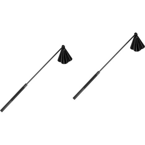 Lot De 2 Éteignoirs À Bougies en Acier Inoxydable pour Bougies De 1 Cm De Diamètre avec Poignée pour Bougies Chauffe-Plat Parfumées (1/5)