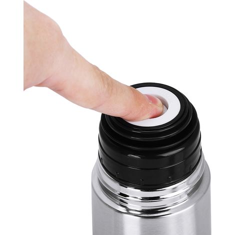 Thermoskanne aus Edelstahl mit Vakuumverschluss und Druckknopfdeckel (500 ml) (1/5)