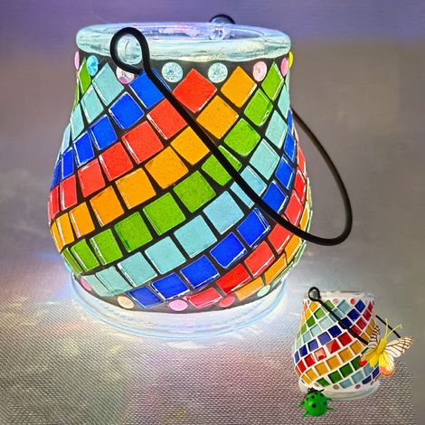 Lanterne Créative En Verre - Kit DIY Pour Enfants - Décoration Intérieure - 9,6 x 9,6 cm - 1 Unité (1/5)