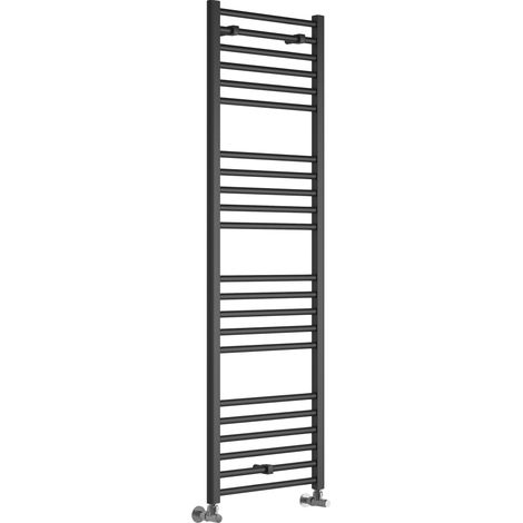Signature Paragon Straight Heated Towel Rail 1600mm H x 500mm W - Anthracite (1/2)